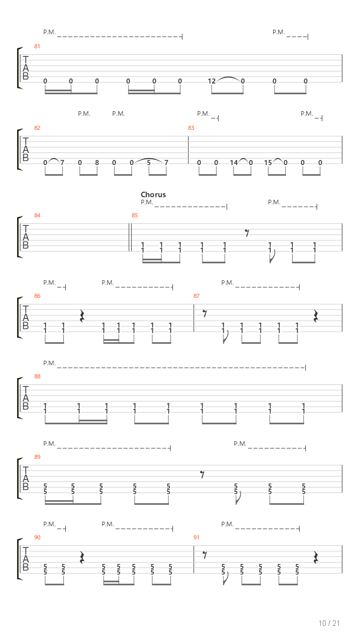 Undertow吉他谱