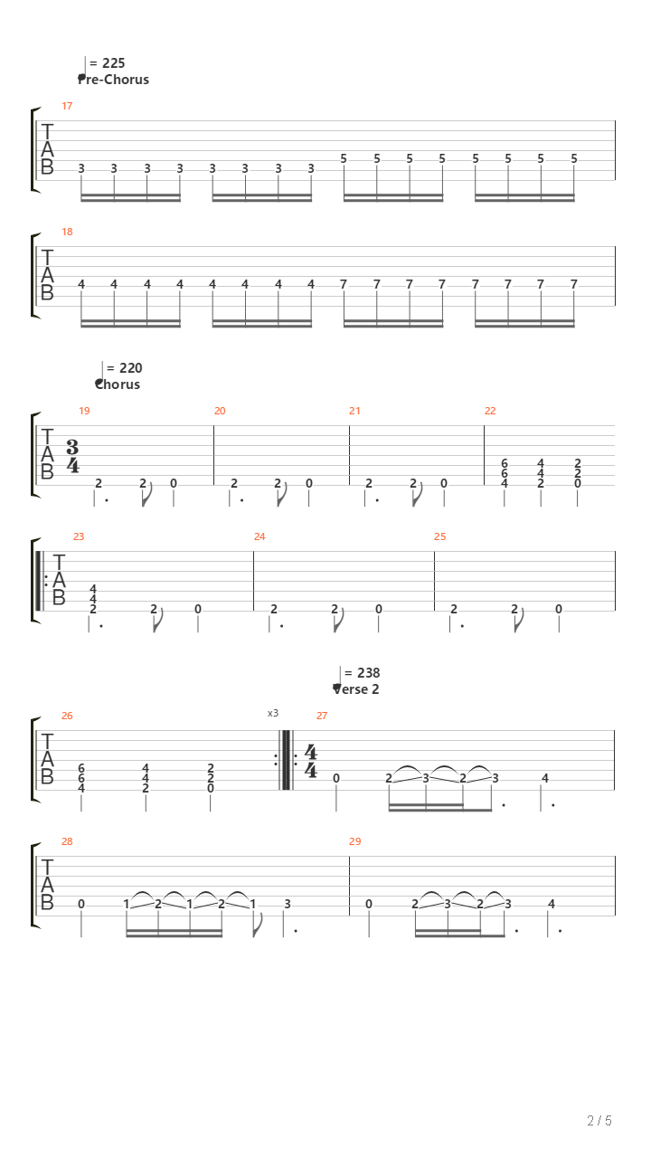 Carnicero吉他谱