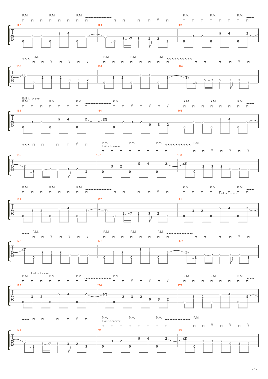 Evil Is Forever吉他谱
