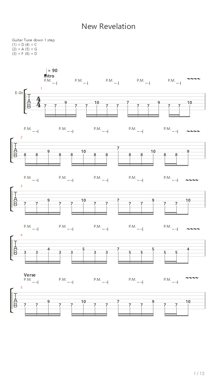 New Revelation吉他谱