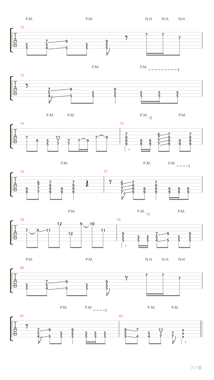 Ties That Bind吉他谱