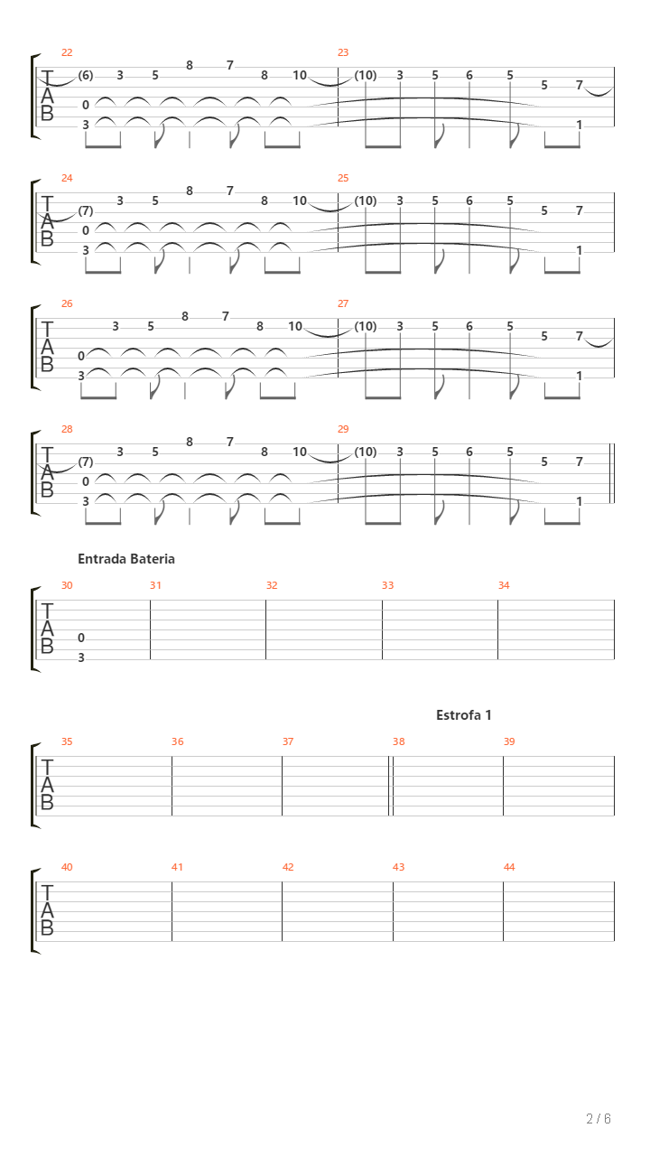 Lucero吉他谱