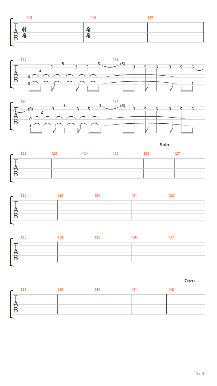 Lucero吉他谱