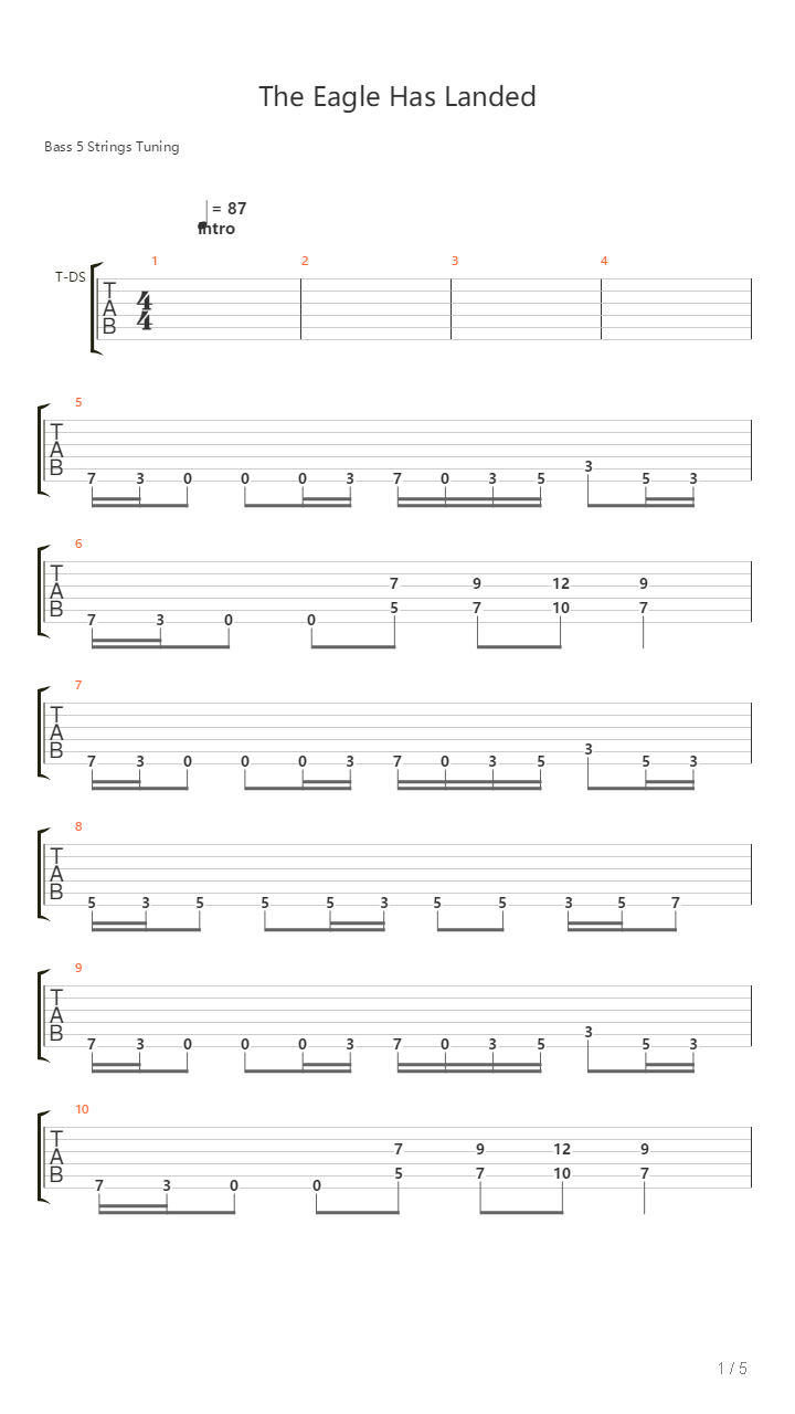 The Eagle Has Landed吉他谱