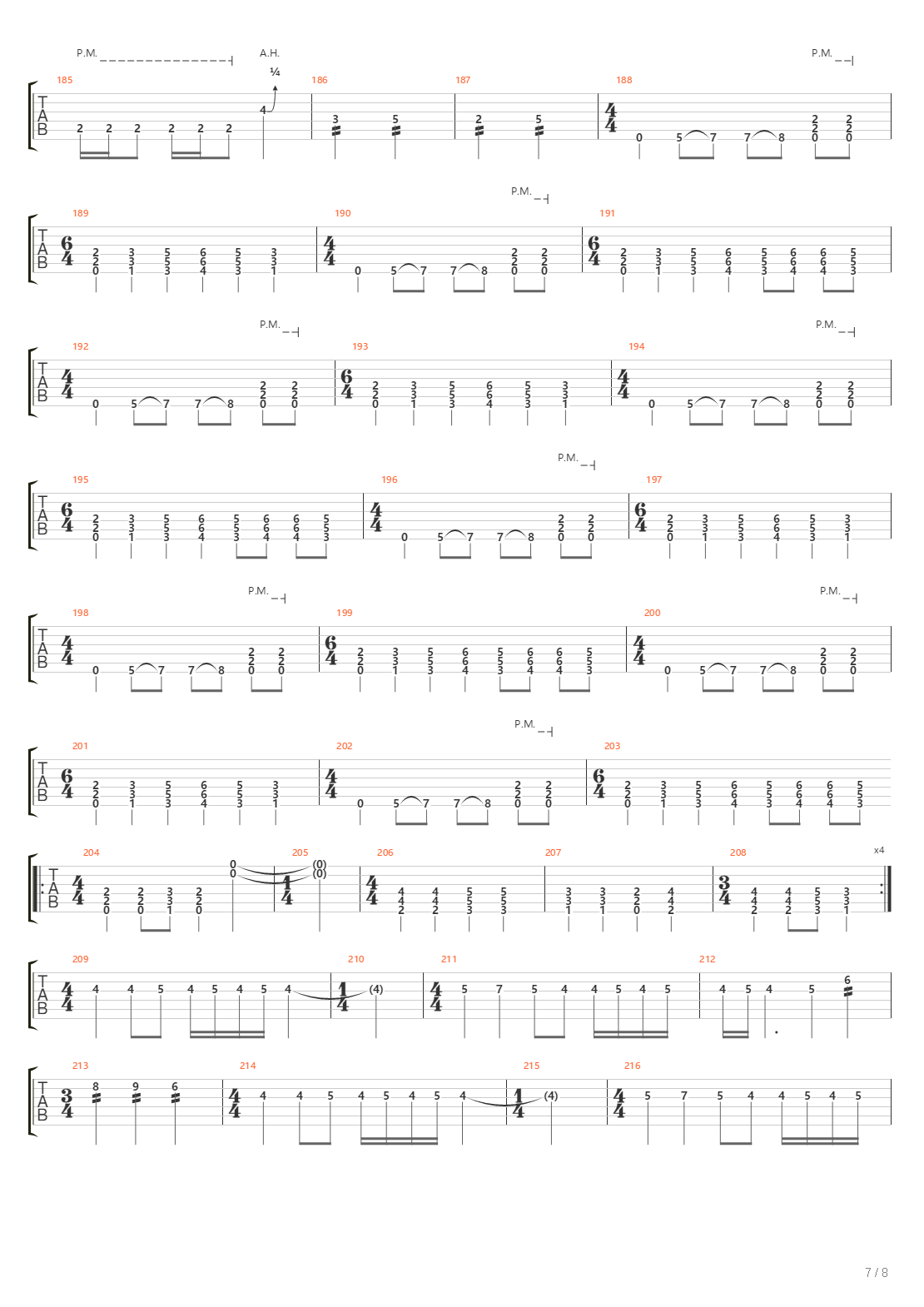 Under The Will Of The Lord吉他谱