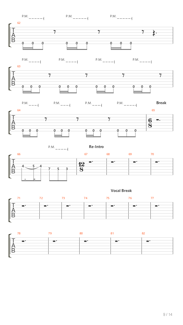 Bxmxc吉他谱