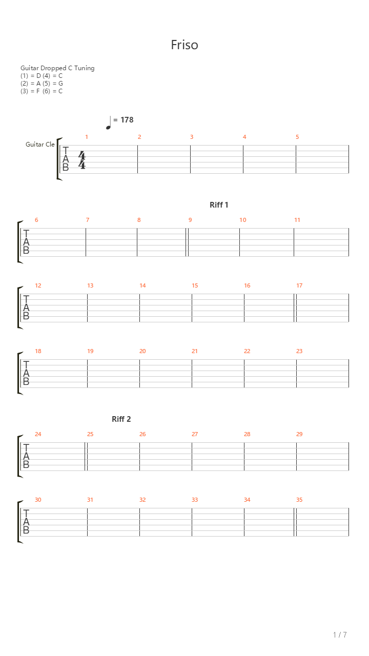 Friso吉他谱