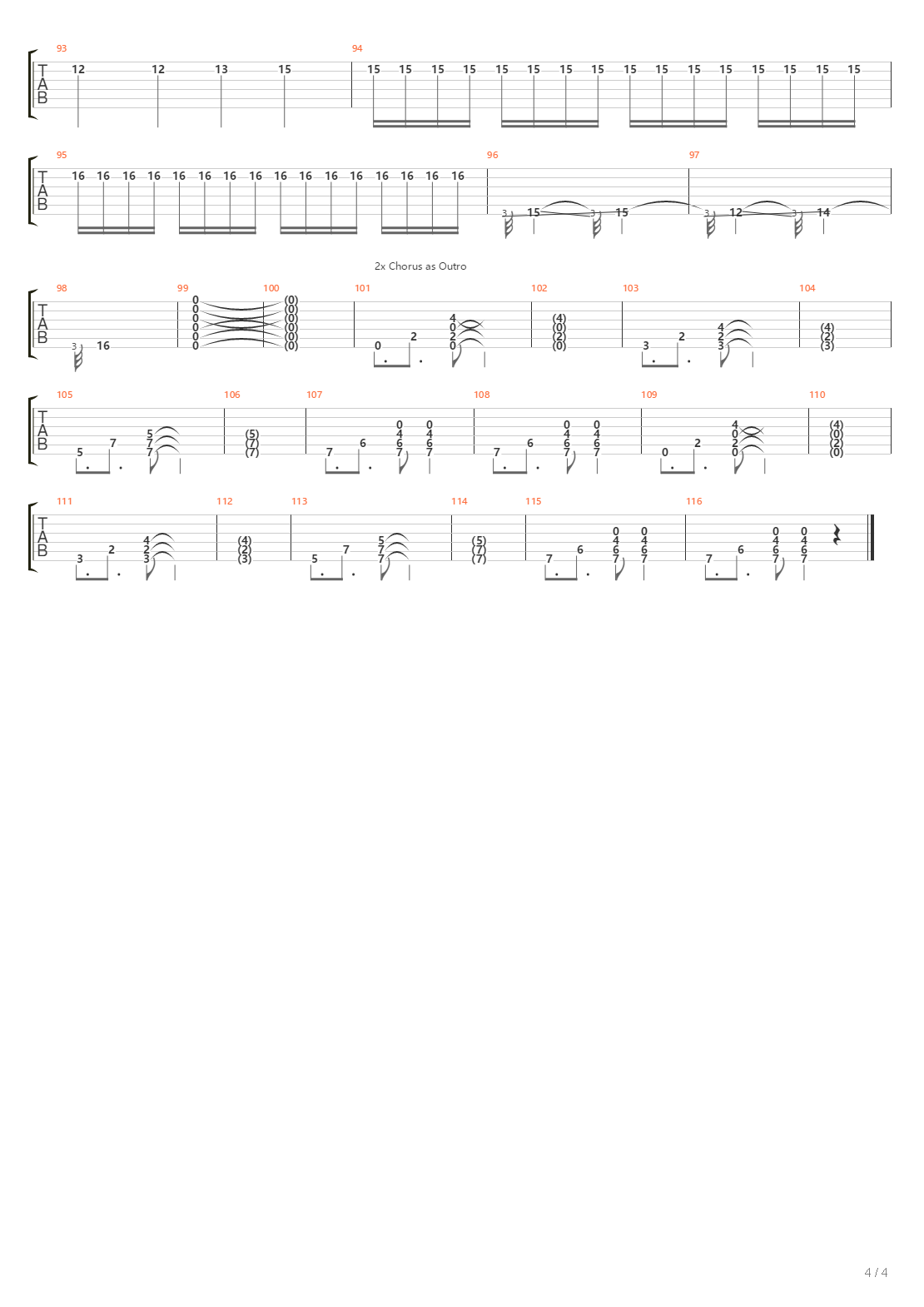 Sea Lungs吉他谱