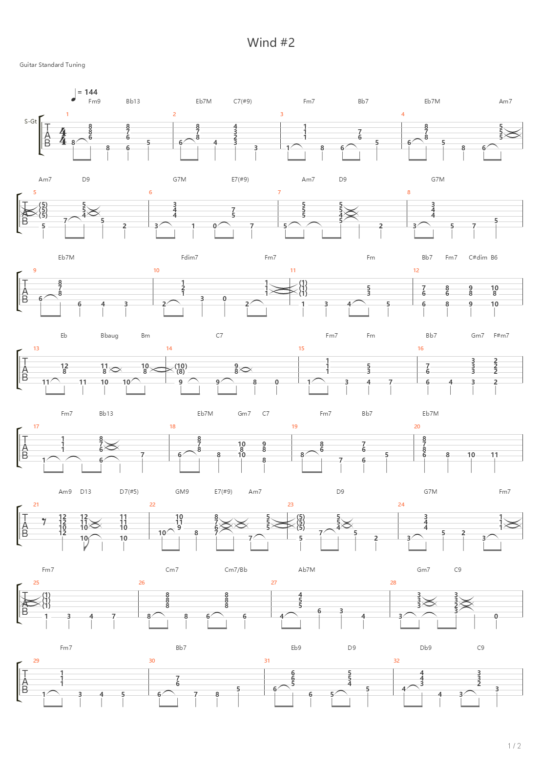 Wind 2吉他谱