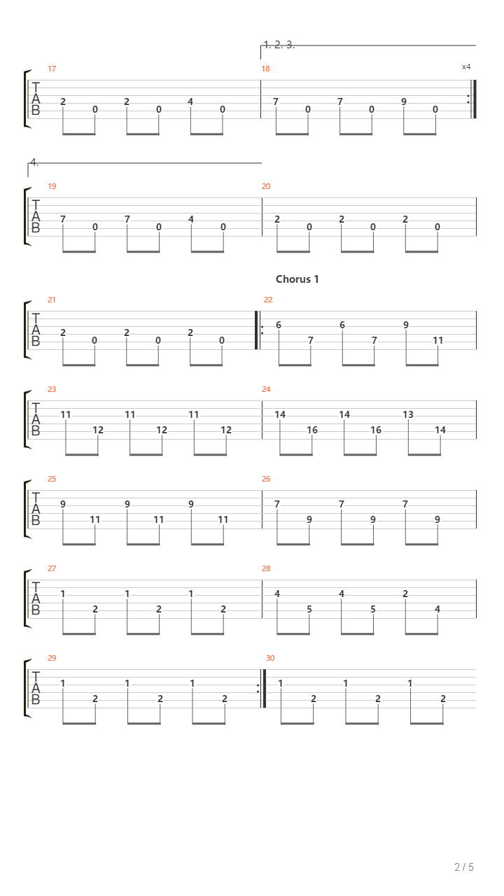 Zebra吉他谱