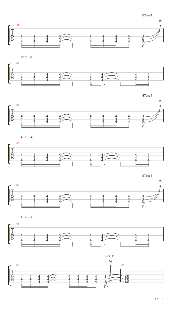 Relapsing吉他谱