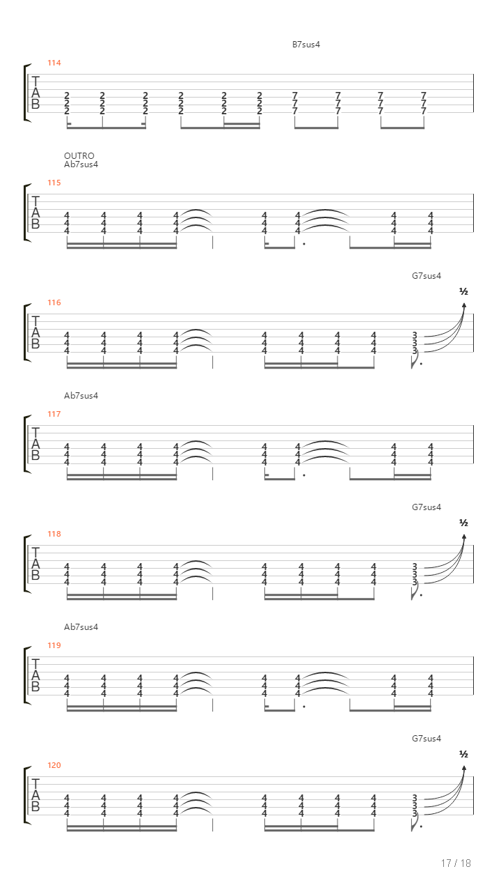Relapsing吉他谱