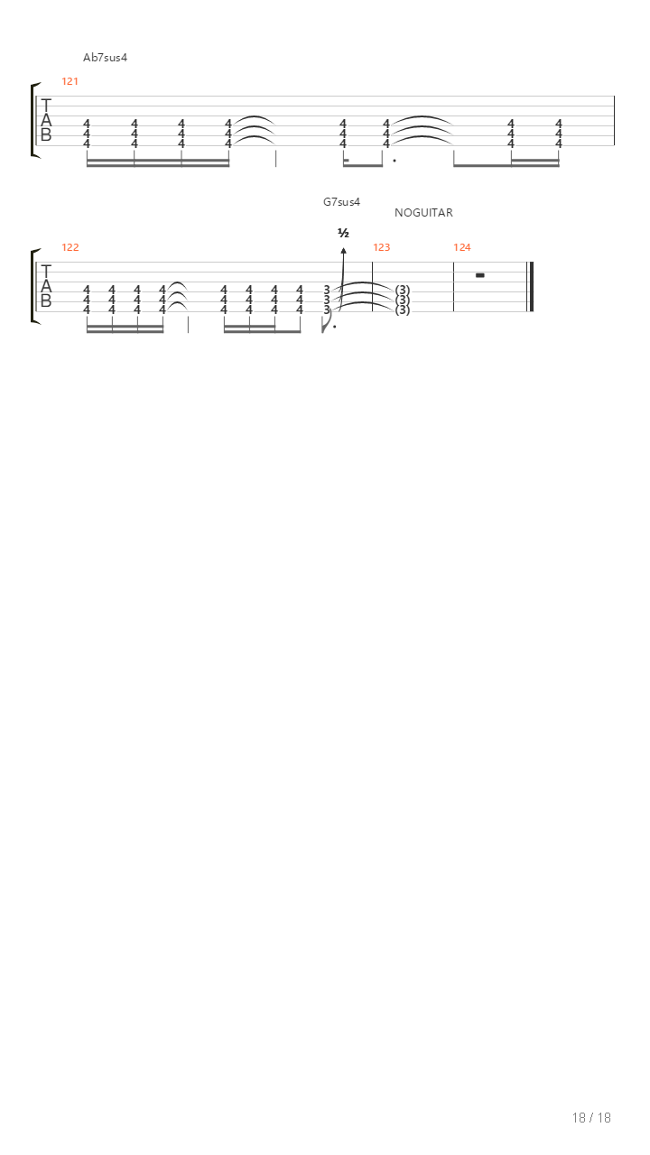 Relapsing吉他谱
