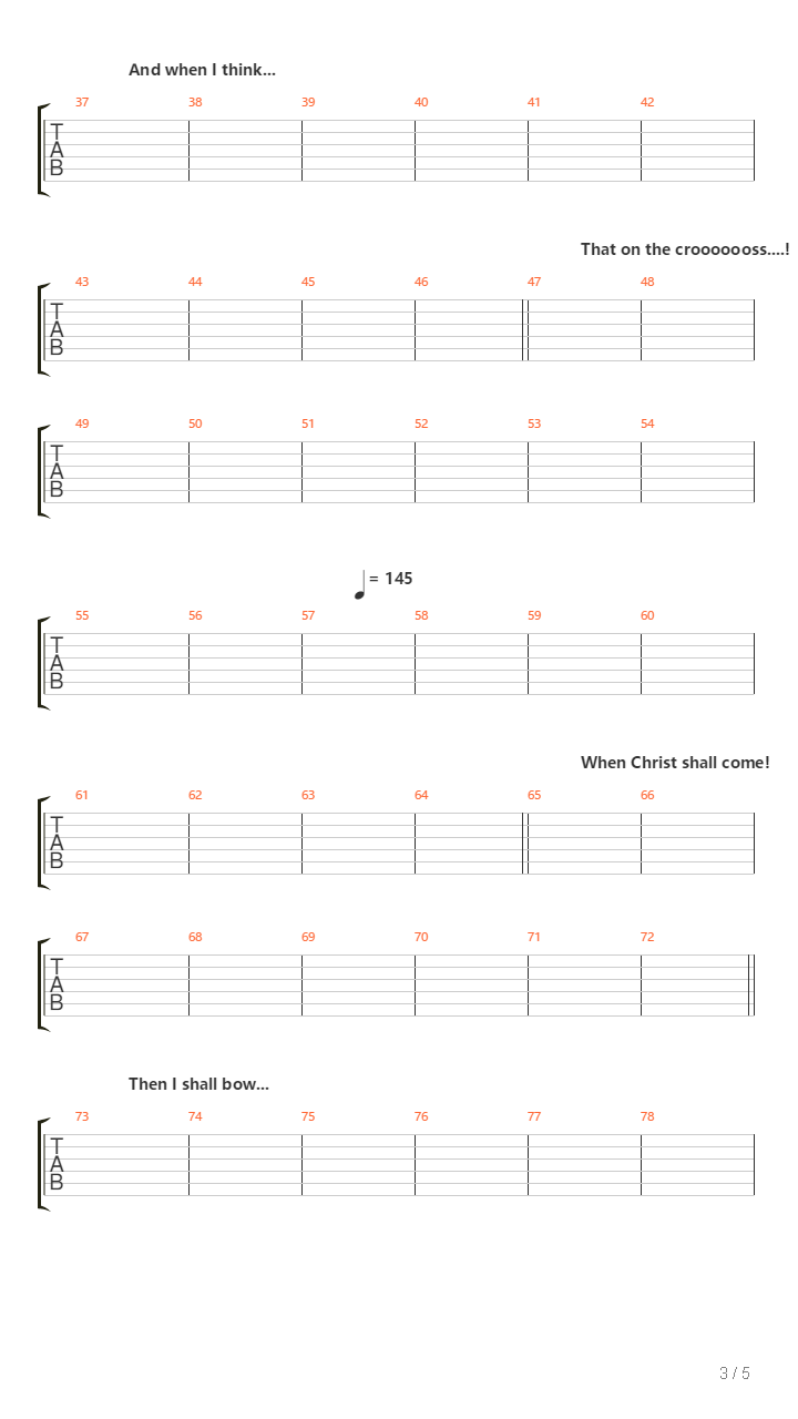 How Great Thou Art吉他谱