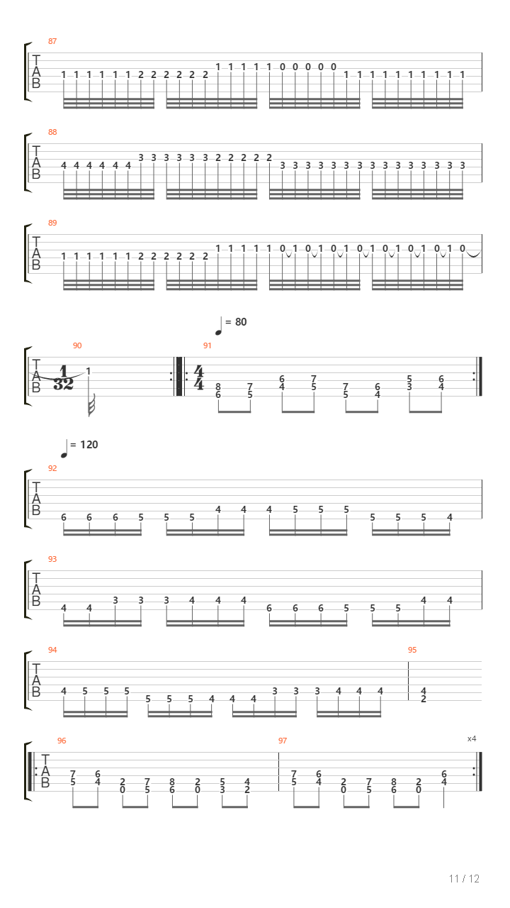 Graveworm吉他谱