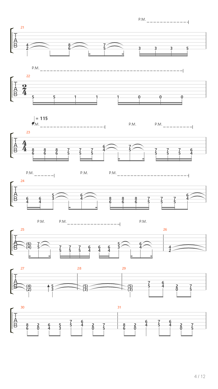 Graveworm吉他谱