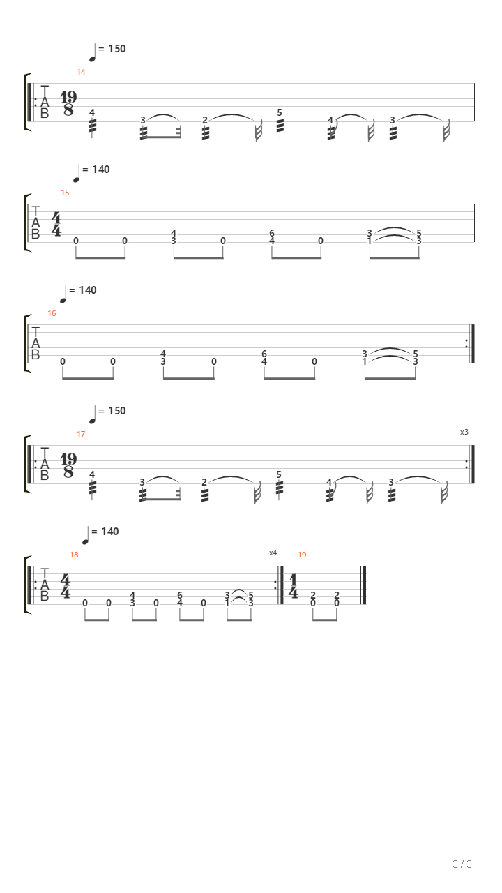 Scriptures In Scarlet吉他谱