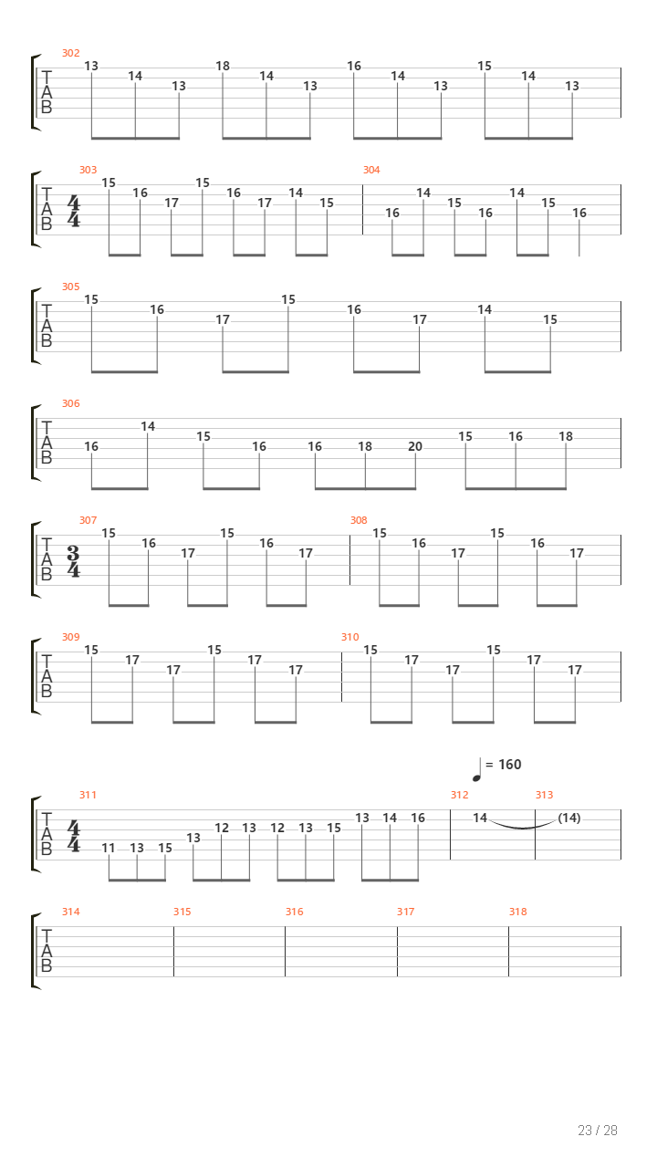 The Proverbial Bellow吉他谱