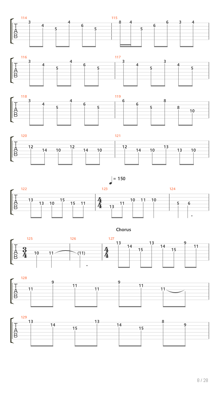 The Proverbial Bellow吉他谱