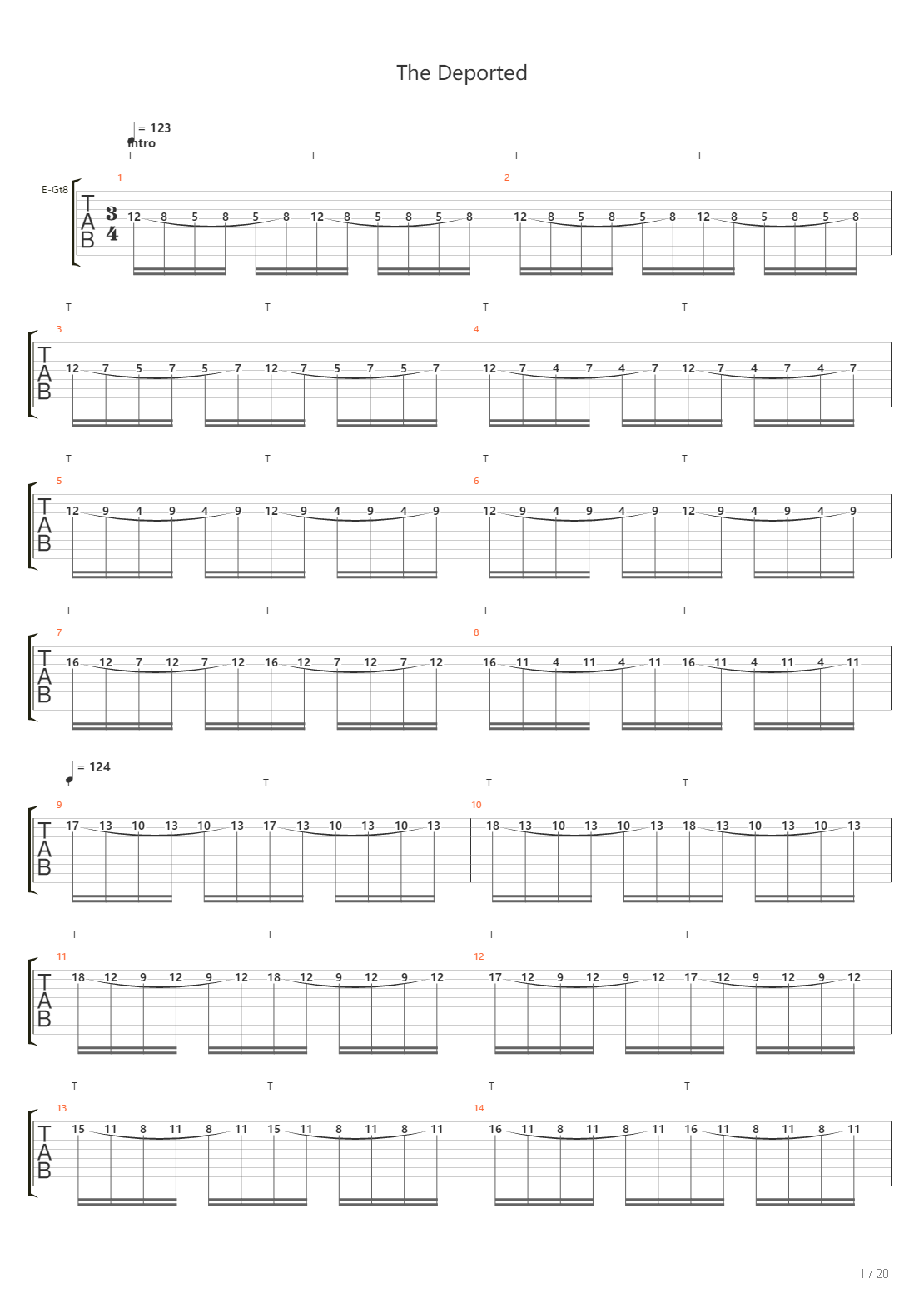 The Deported吉他谱