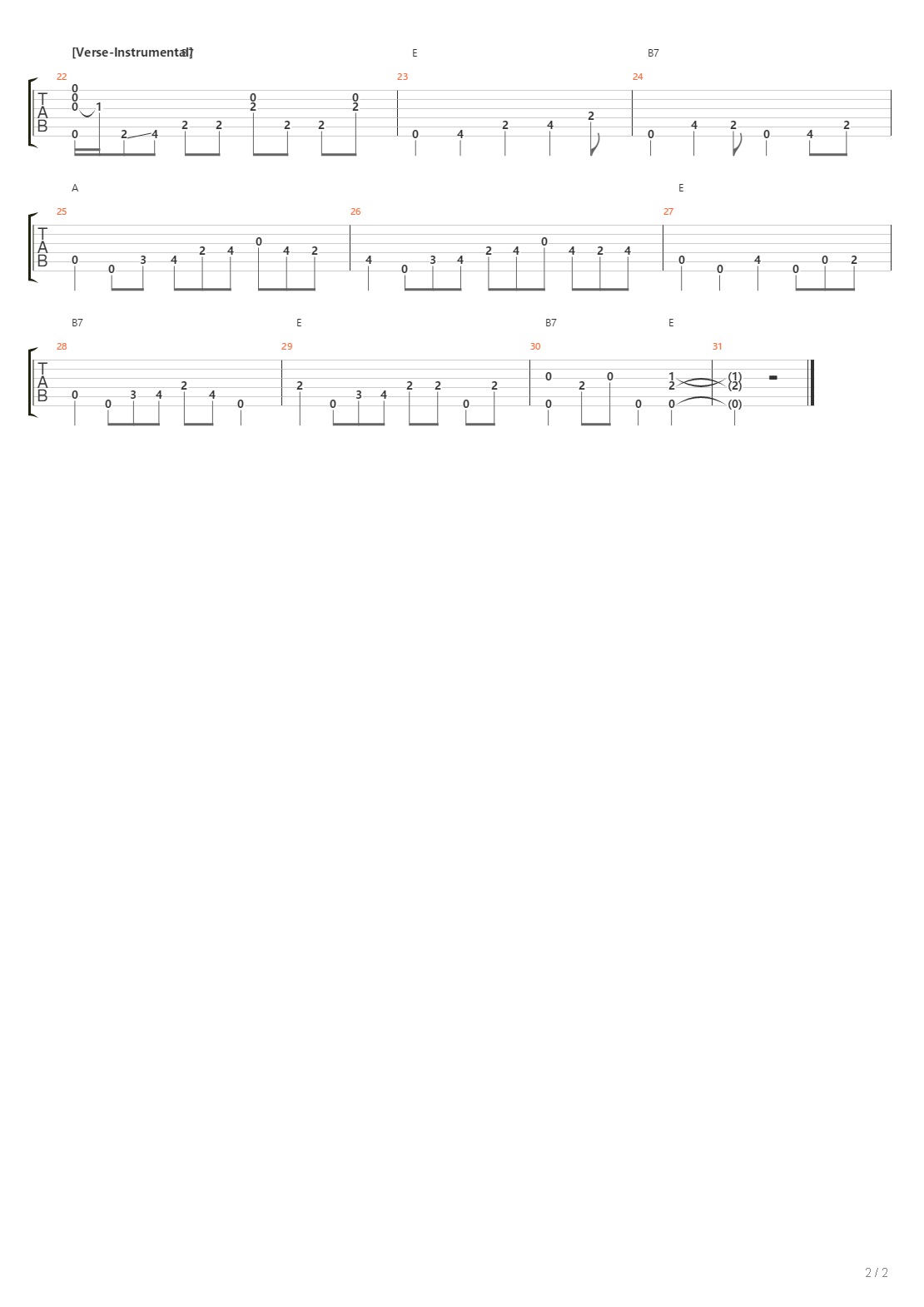 Key To The Highway吉他谱