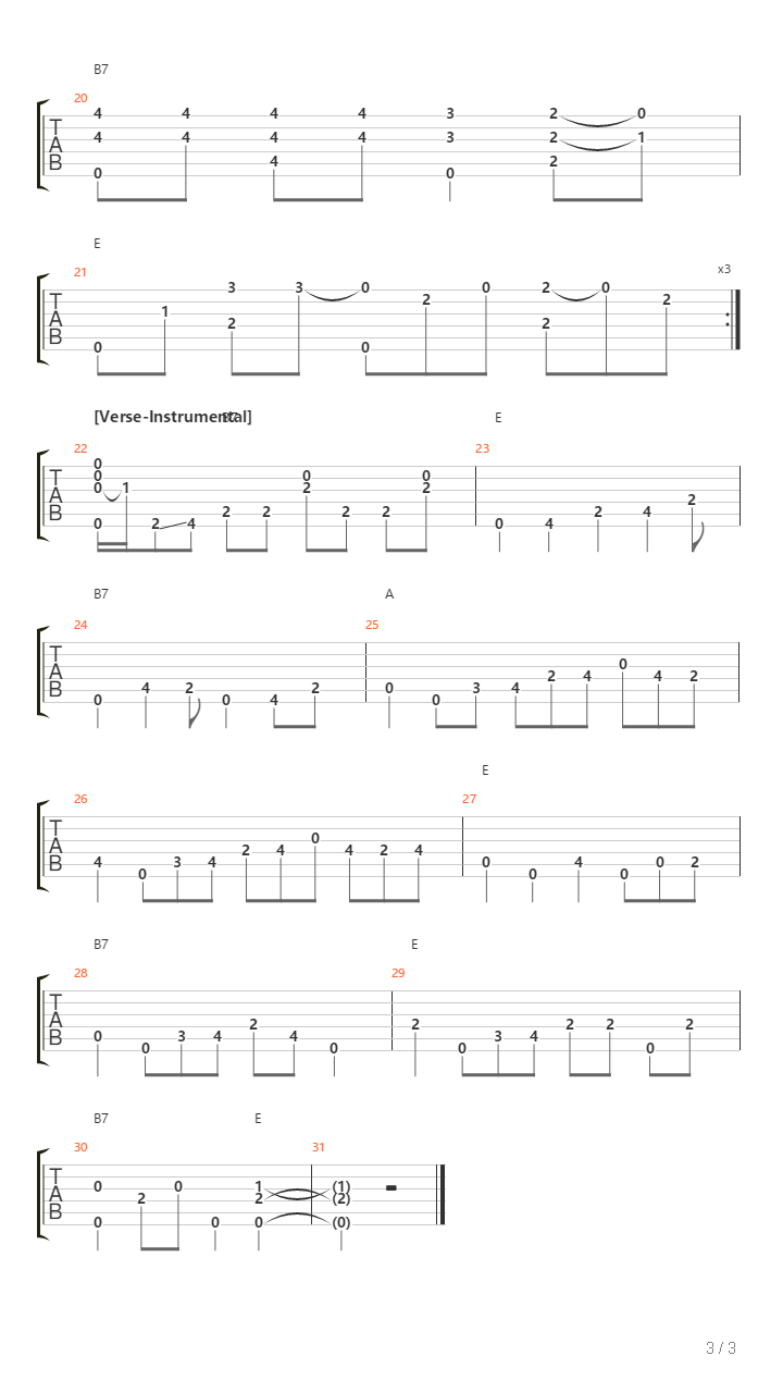 Key To The Highway吉他谱