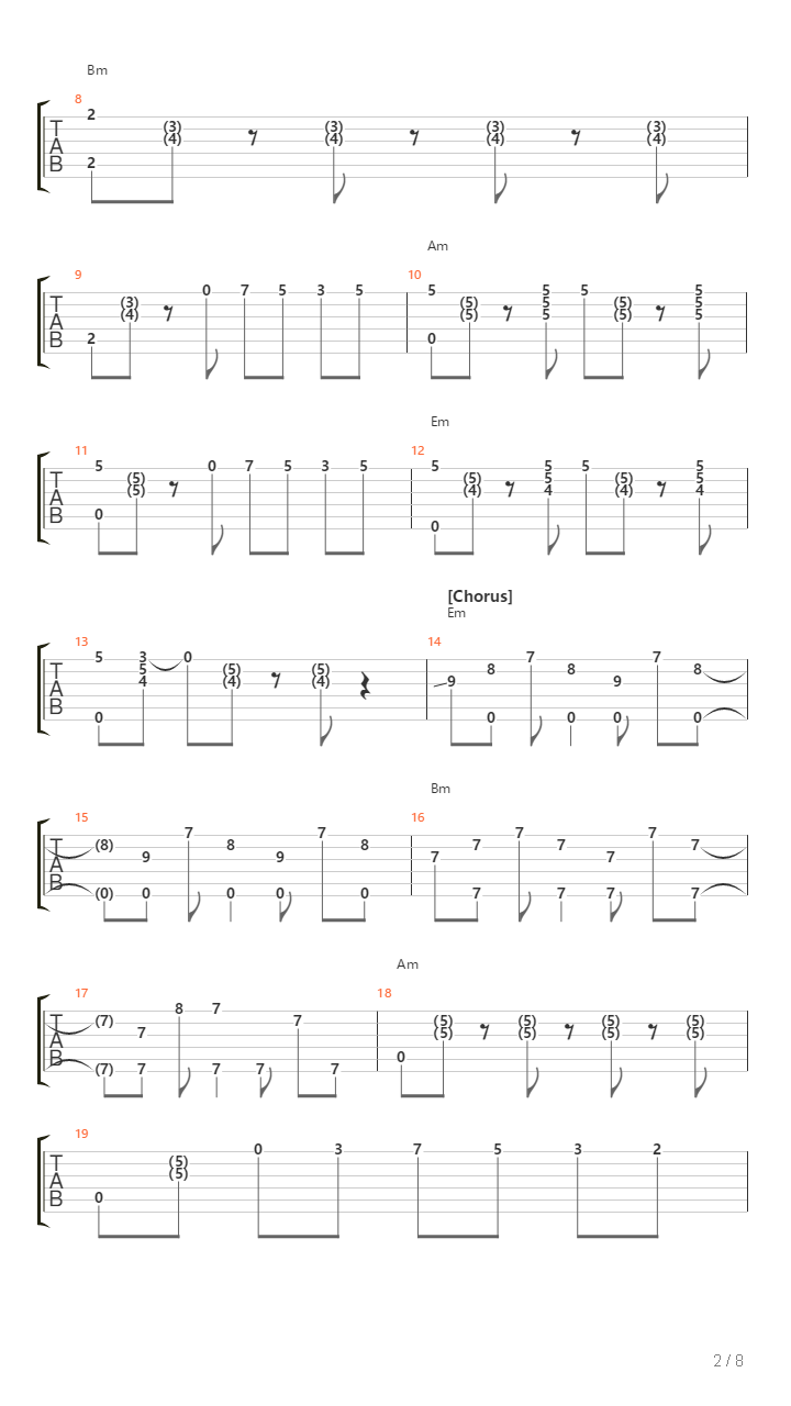 Ilomilo吉他谱