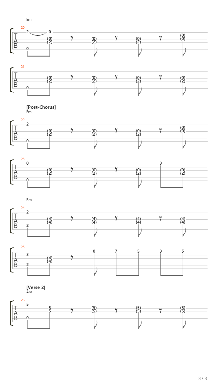 Ilomilo吉他谱