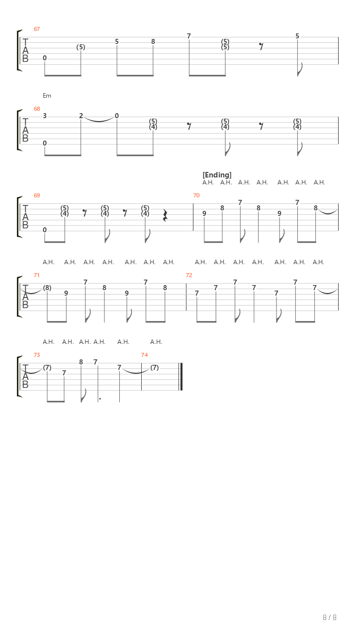 Ilomilo吉他谱