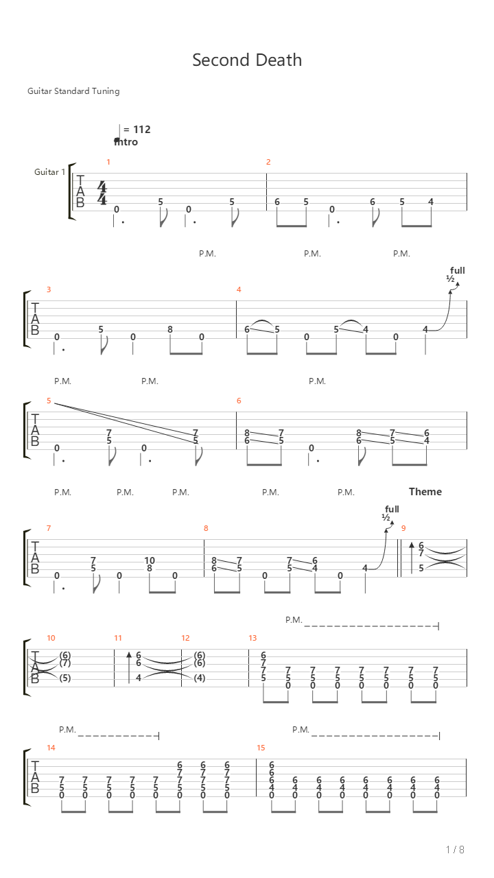 Second Death吉他谱
