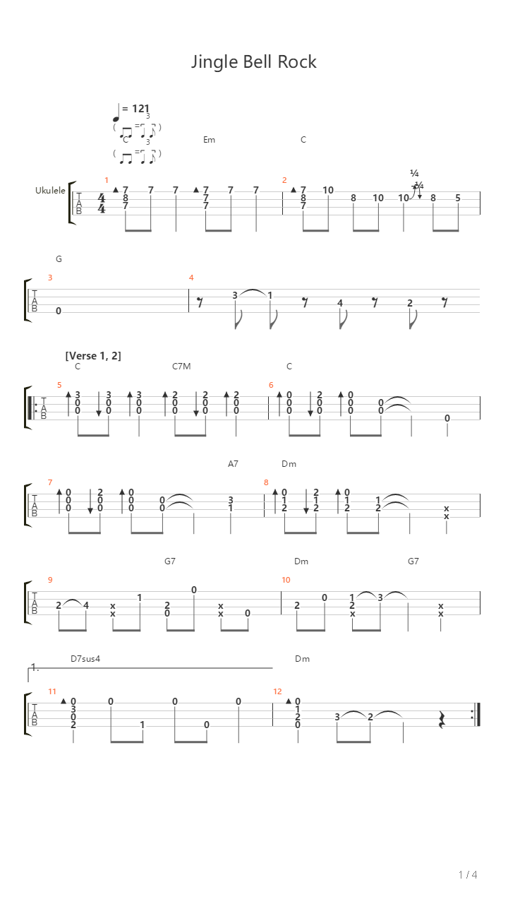 Jingle Bell Rock吉他谱