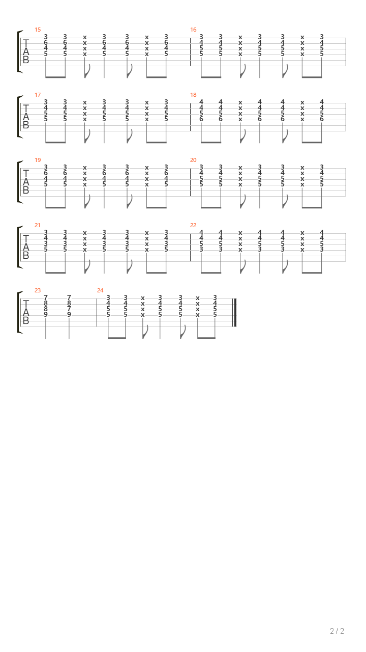 Andjeo吉他谱