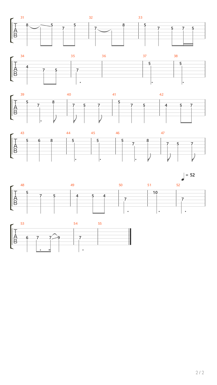 Rhayader Alone吉他谱