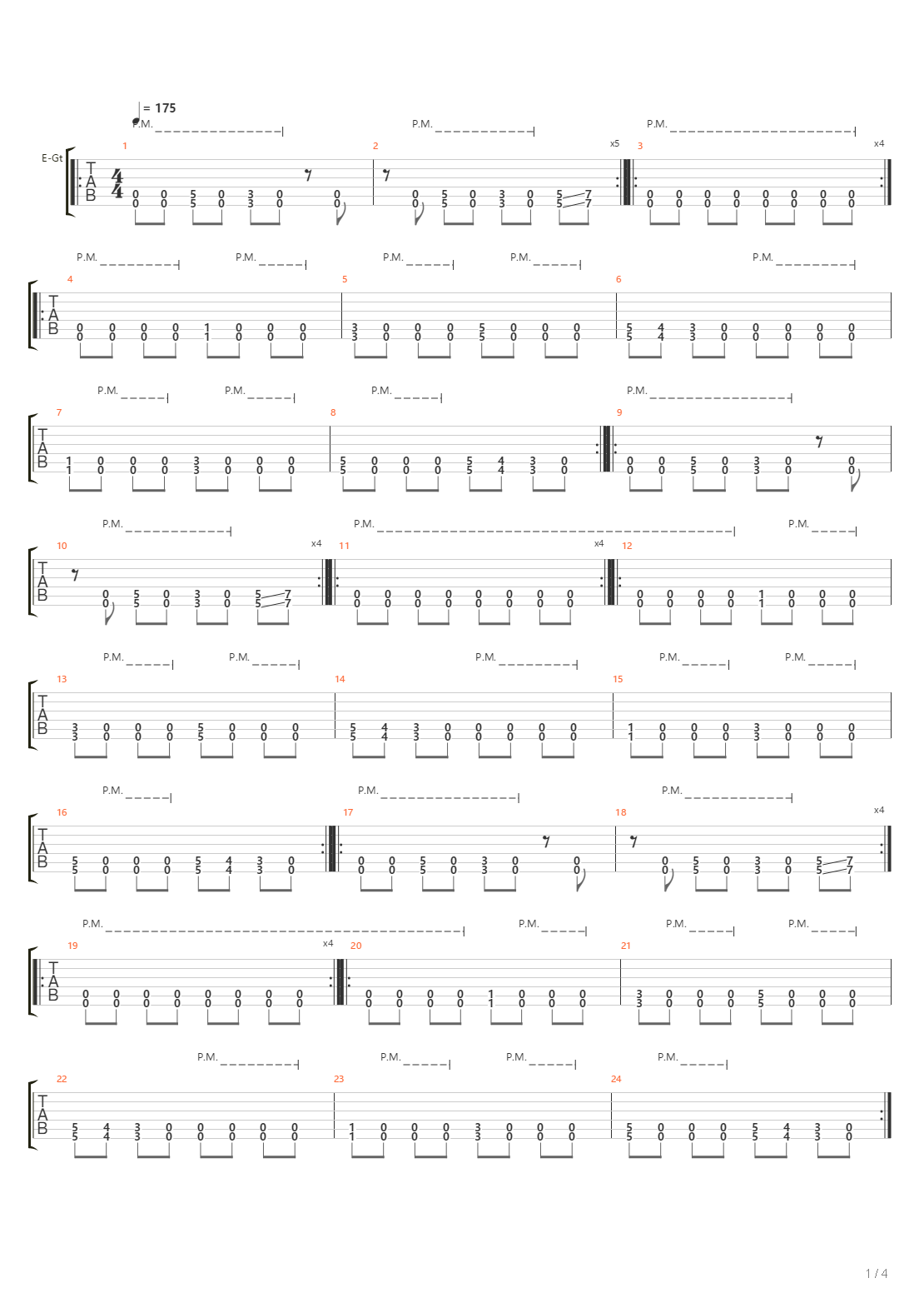 The Repeating Offender吉他谱