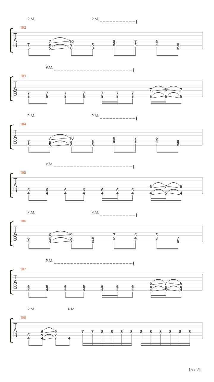 Inhumane Harvest吉他谱