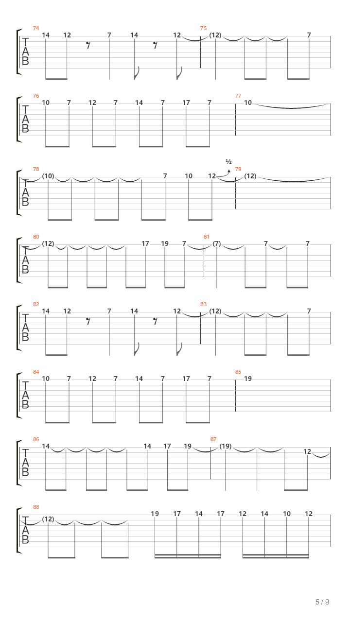 Turbo Killer吉他谱
