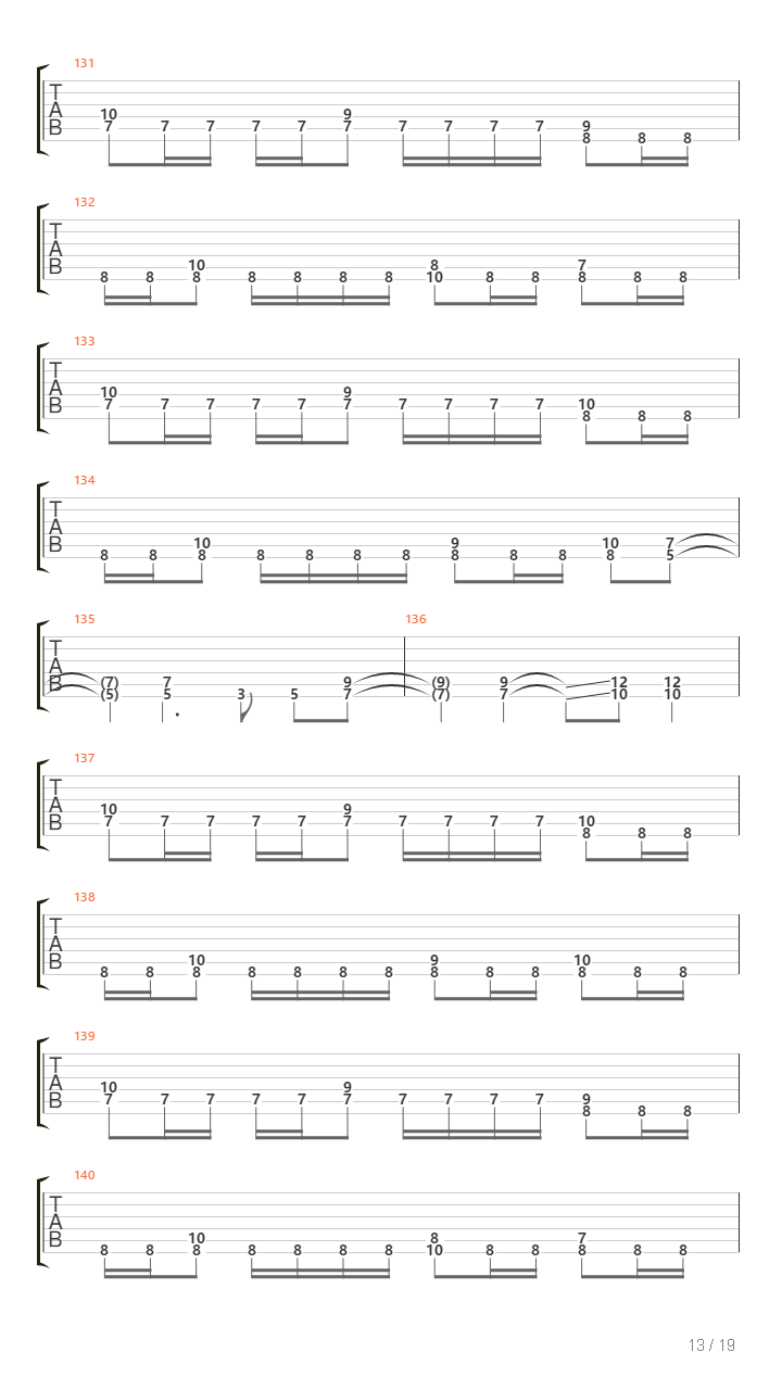 Endless Ways吉他谱