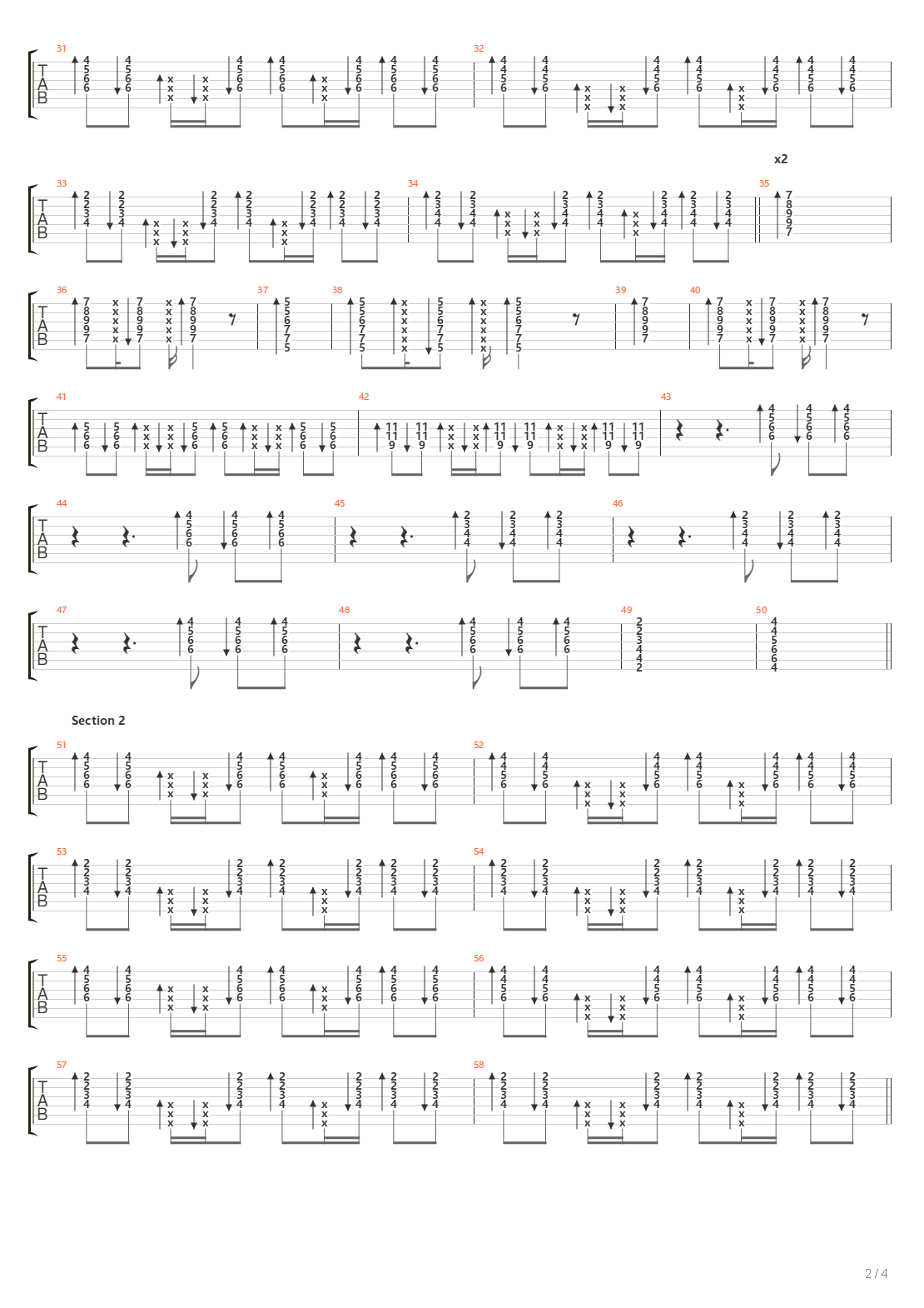 Tren A La Luna吉他谱