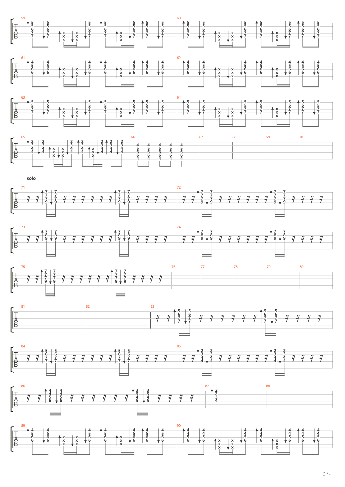 Tren A La Luna吉他谱