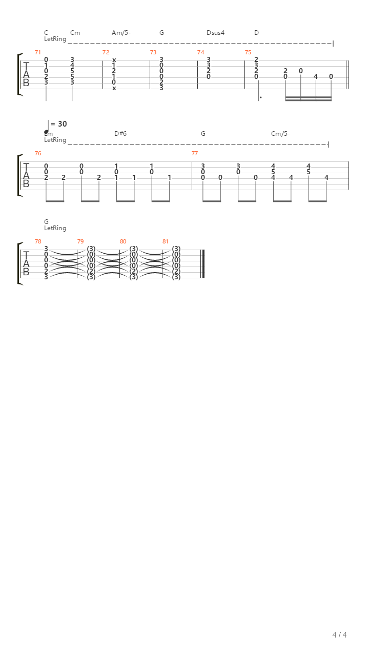 The Promise吉他谱