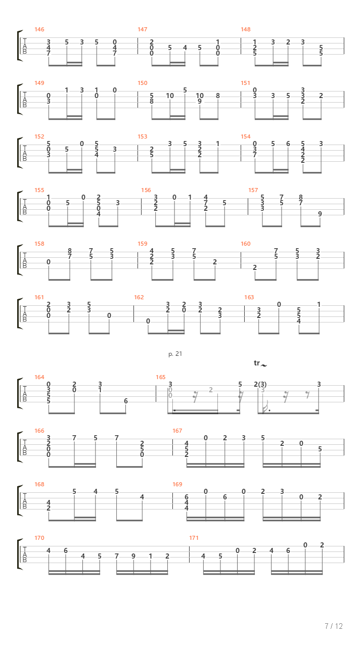 Sonata No 2 In A Minor Bwv 1003 Ii Fuga吉他谱