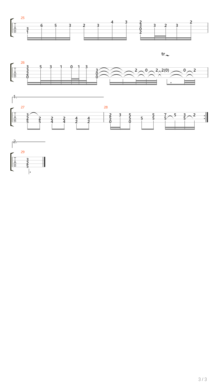 Sonata No 2 In A Minor Bwv 1003 Iii Andante吉他谱