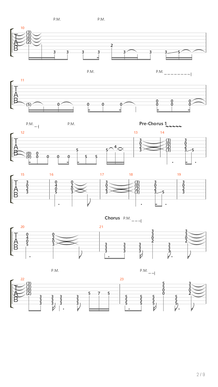 Wander吉他谱