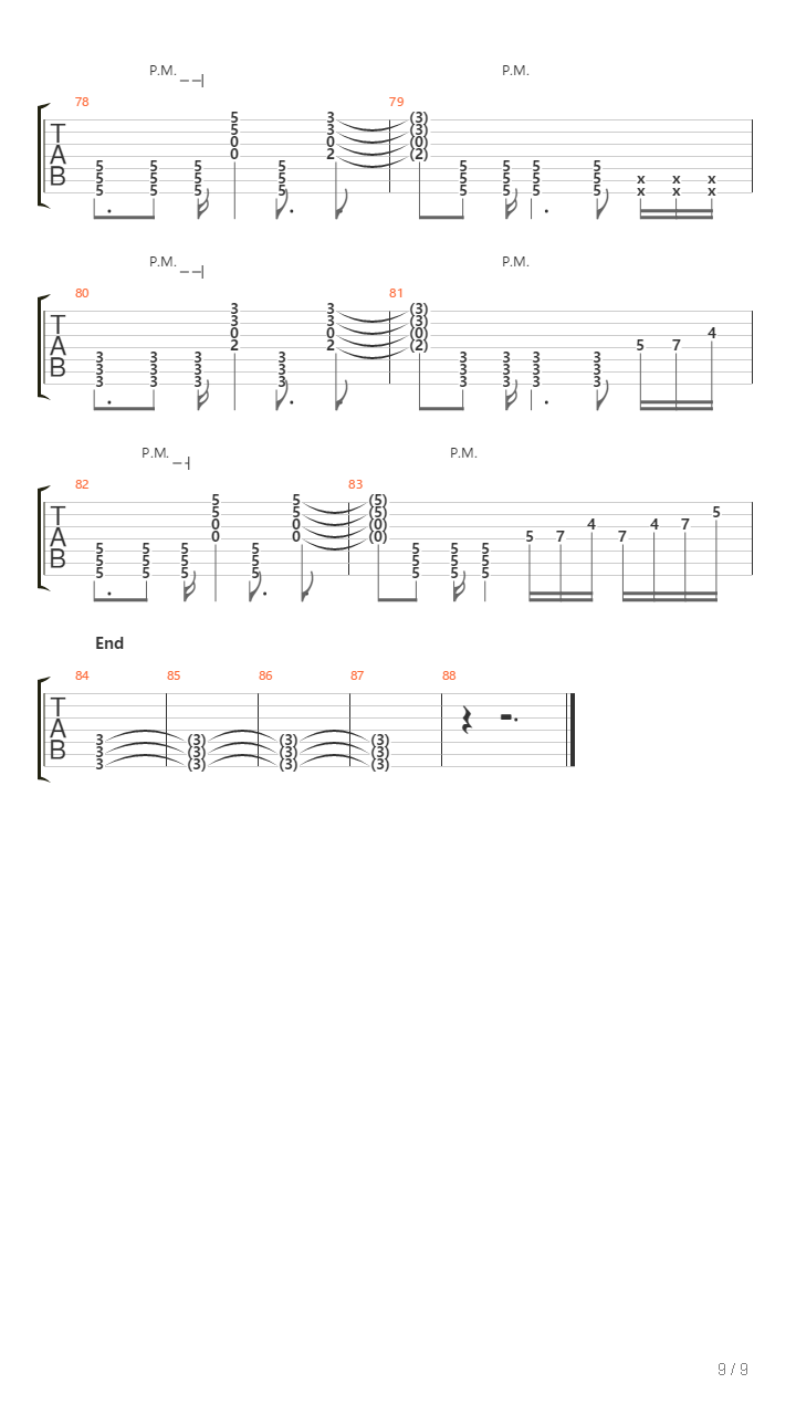 Wander吉他谱