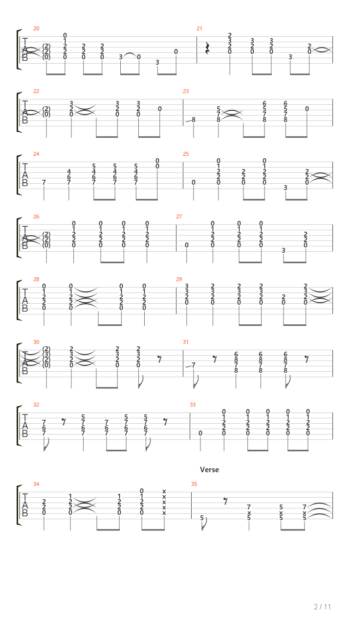 Bow River吉他谱