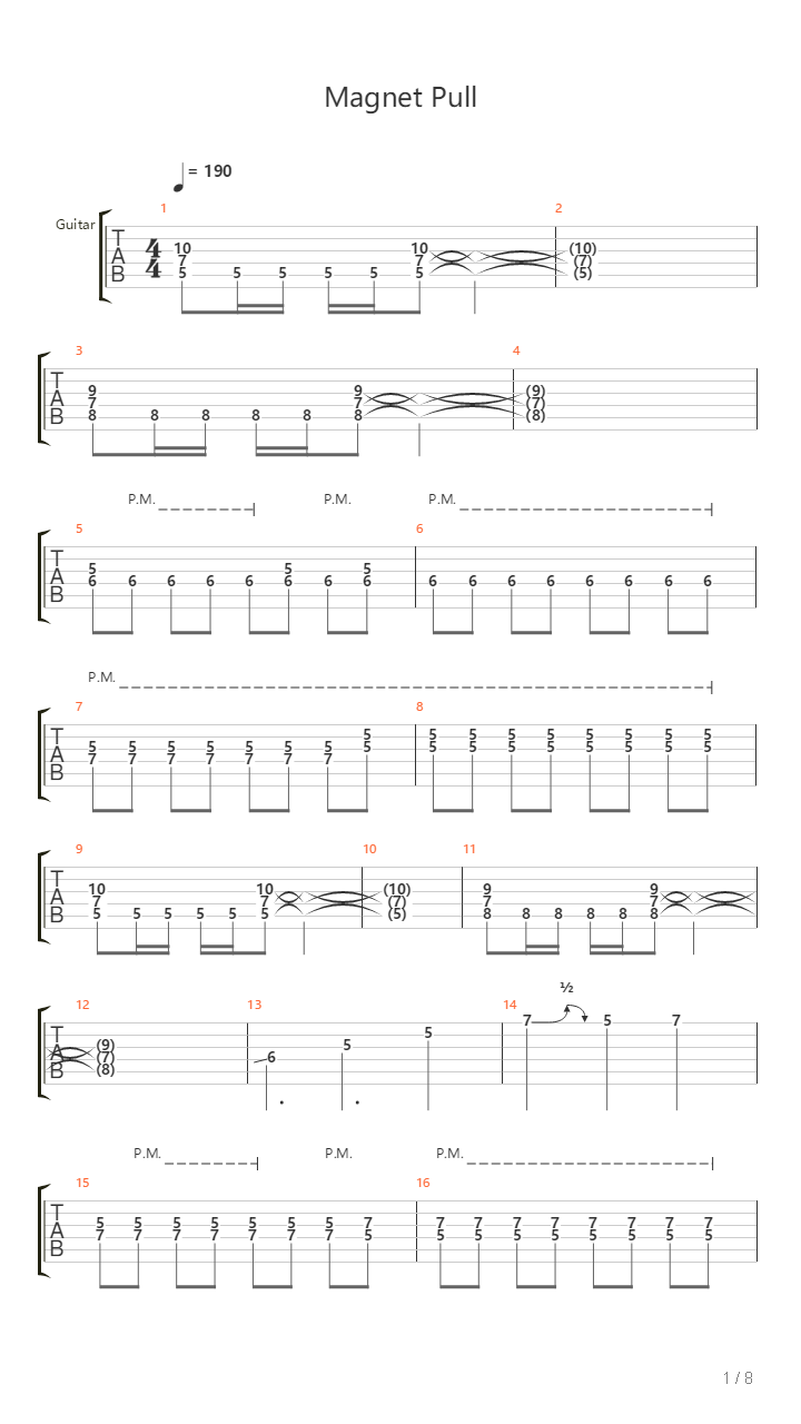 Magnet Pull吉他谱