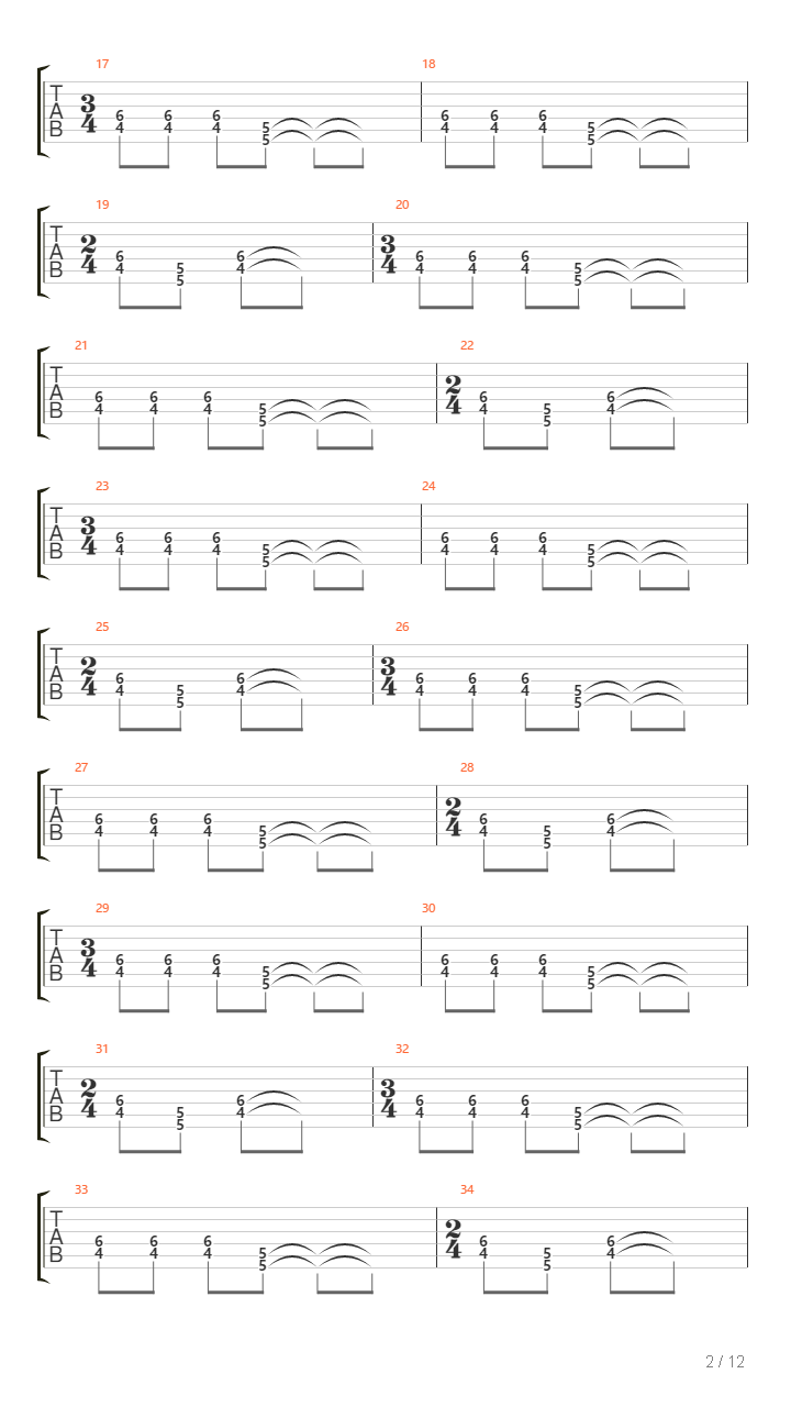 Throne Of Fire吉他谱