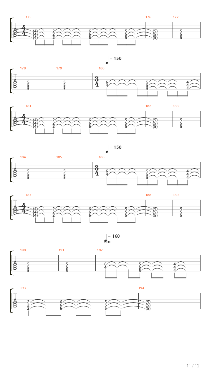 Throne Of Fire吉他谱