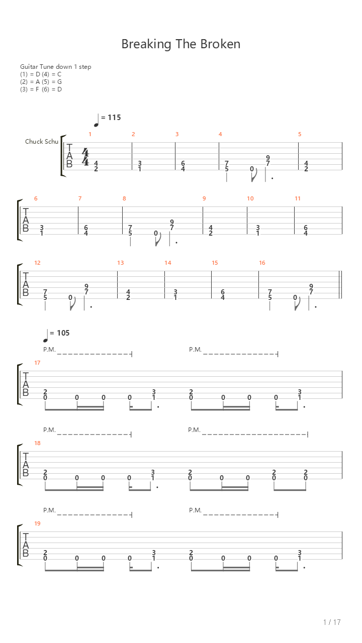 Breaking The Broken吉他谱