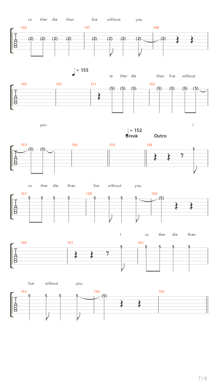 Solace吉他谱